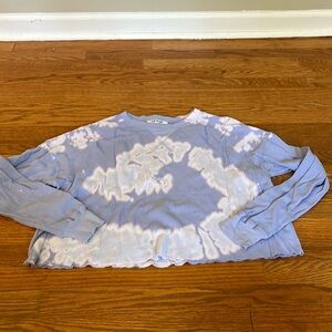 Falling Love Women’s Purple Tye Dye Long Sleeve Top